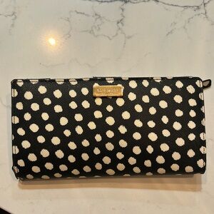 Kate Spade black polka dot print wallet